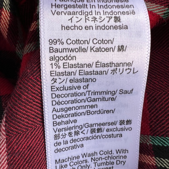 J.Crew Tartan Plaid Popover Blouse - Picture 6 of 10